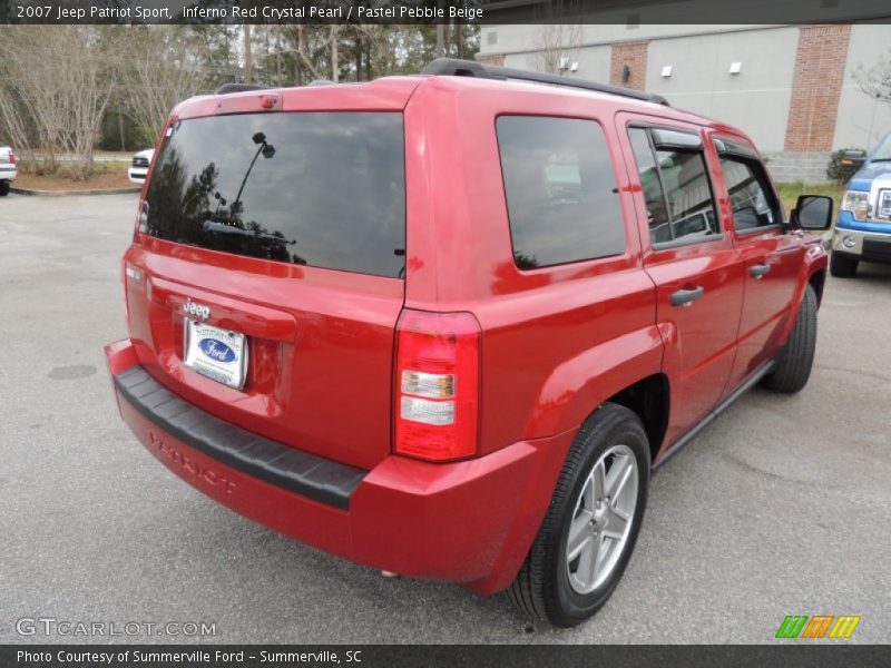 Inferno Red Crystal Pearl / Pastel Pebble Beige 2007 Jeep Patriot Sport