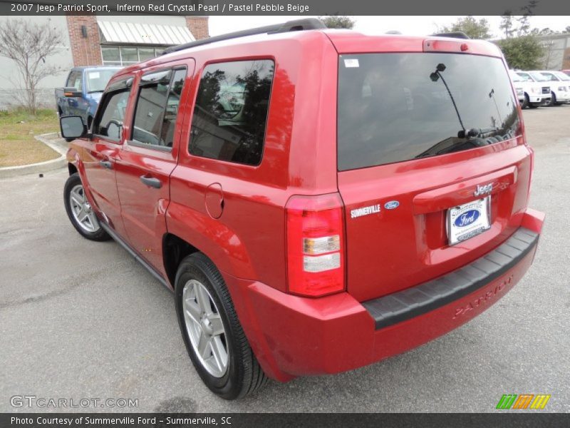 Inferno Red Crystal Pearl / Pastel Pebble Beige 2007 Jeep Patriot Sport