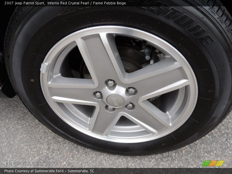 Inferno Red Crystal Pearl / Pastel Pebble Beige 2007 Jeep Patriot Sport