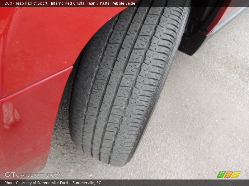Inferno Red Crystal Pearl / Pastel Pebble Beige 2007 Jeep Patriot Sport