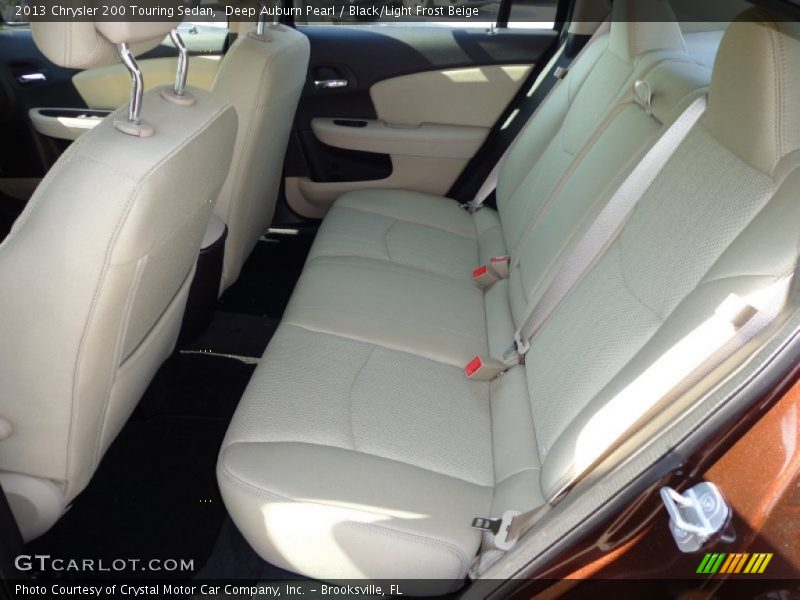 Deep Auburn Pearl / Black/Light Frost Beige 2013 Chrysler 200 Touring Sedan