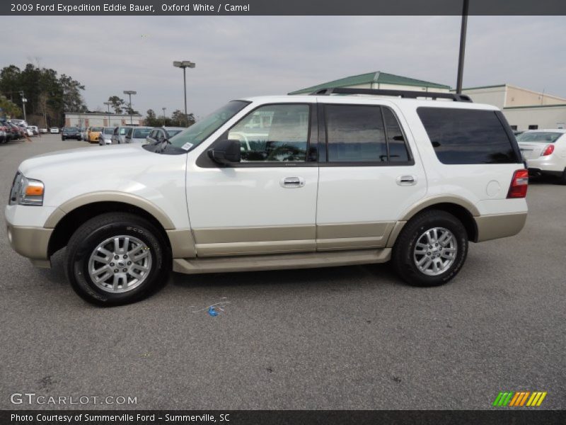 Oxford White / Camel 2009 Ford Expedition Eddie Bauer