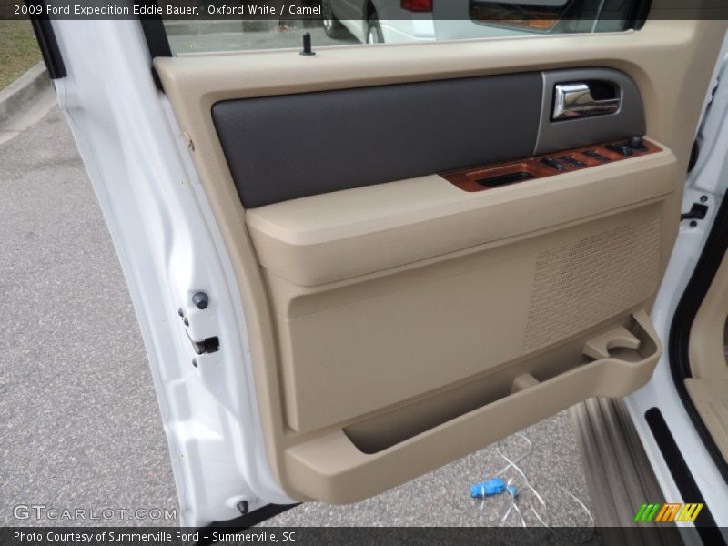 Oxford White / Camel 2009 Ford Expedition Eddie Bauer