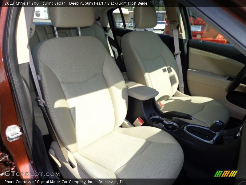 Deep Auburn Pearl / Black/Light Frost Beige 2013 Chrysler 200 Touring Sedan