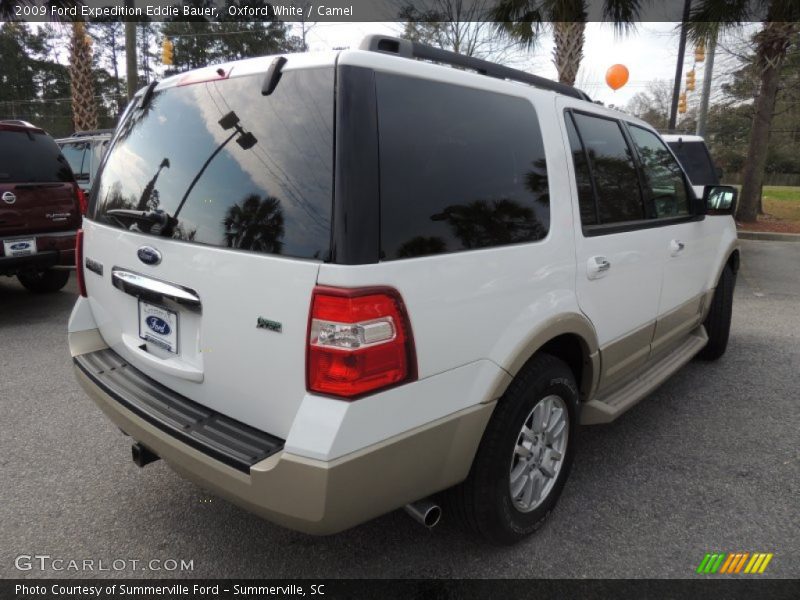 Oxford White / Camel 2009 Ford Expedition Eddie Bauer