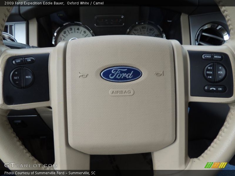 Oxford White / Camel 2009 Ford Expedition Eddie Bauer