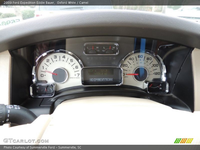 Oxford White / Camel 2009 Ford Expedition Eddie Bauer
