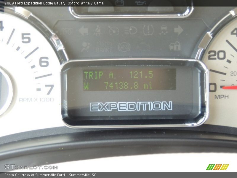 Oxford White / Camel 2009 Ford Expedition Eddie Bauer