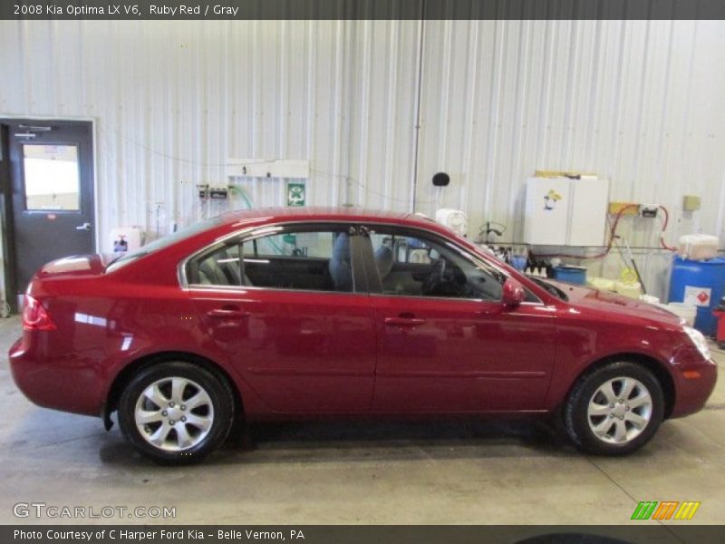 Ruby Red / Gray 2008 Kia Optima LX V6