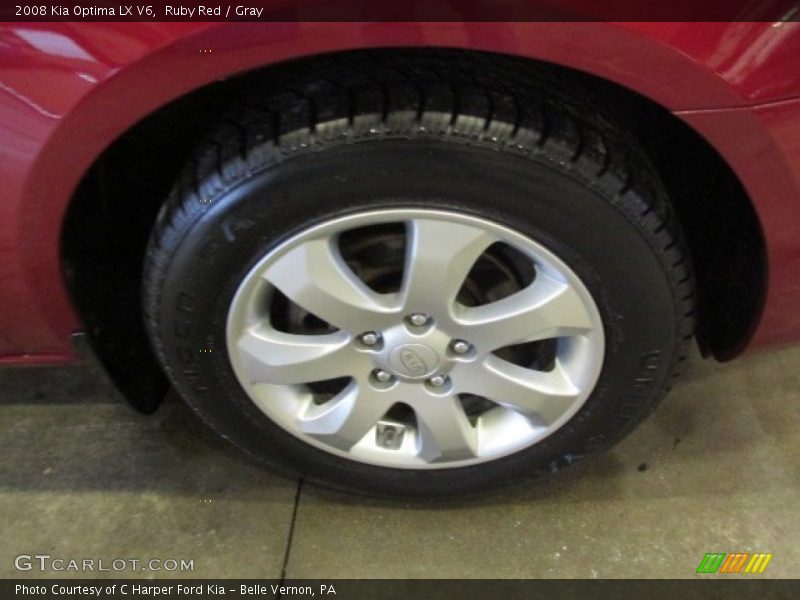 Ruby Red / Gray 2008 Kia Optima LX V6