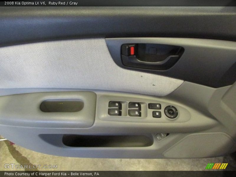Ruby Red / Gray 2008 Kia Optima LX V6