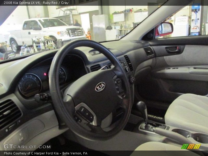 Ruby Red / Gray 2008 Kia Optima LX V6