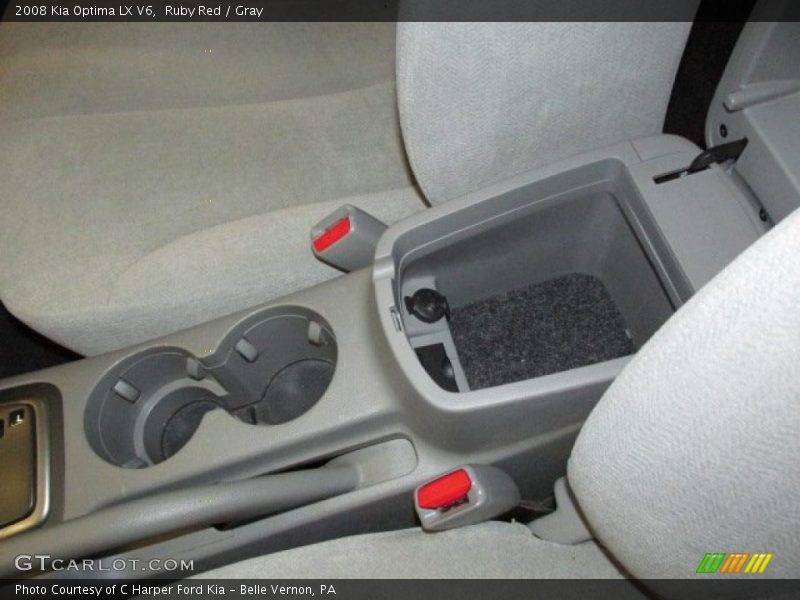 Ruby Red / Gray 2008 Kia Optima LX V6