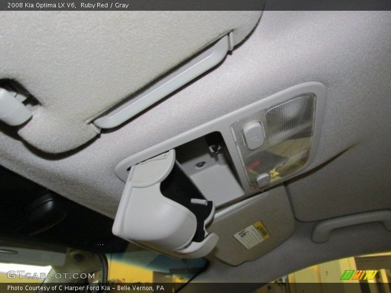Ruby Red / Gray 2008 Kia Optima LX V6
