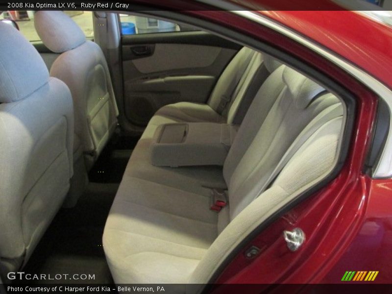 Ruby Red / Gray 2008 Kia Optima LX V6