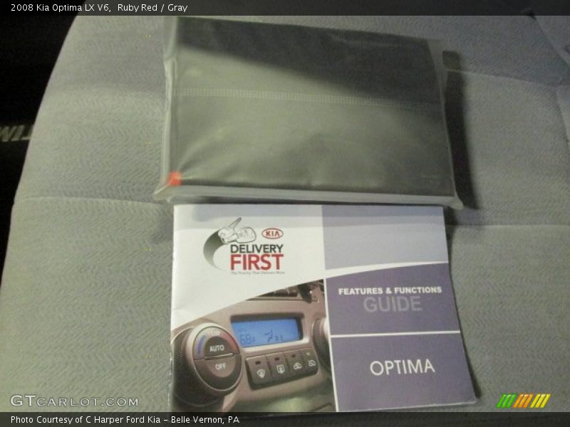 Ruby Red / Gray 2008 Kia Optima LX V6