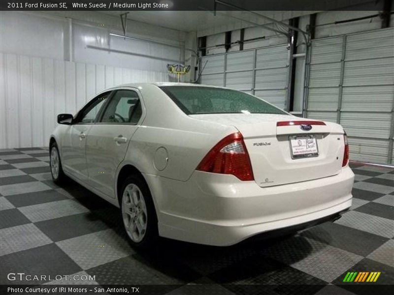 White Suede / Medium Light Stone 2011 Ford Fusion SE
