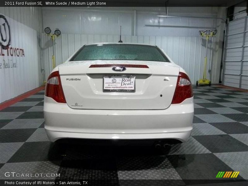 White Suede / Medium Light Stone 2011 Ford Fusion SE