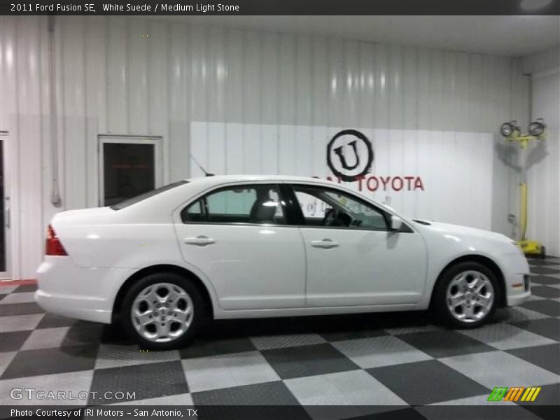 White Suede / Medium Light Stone 2011 Ford Fusion SE