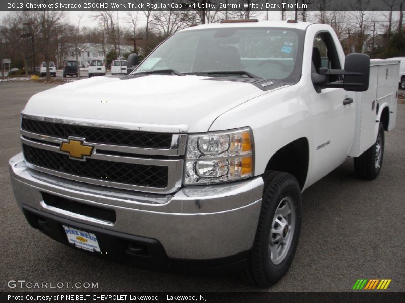 Summit White / Dark Titanium 2013 Chevrolet Silverado 2500HD Work Truck Regular Cab 4x4 Utility