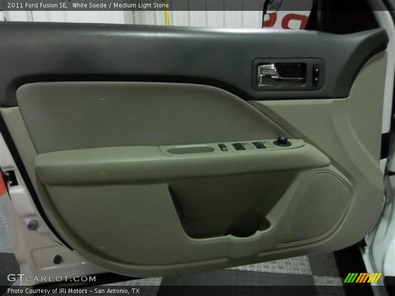 White Suede / Medium Light Stone 2011 Ford Fusion SE
