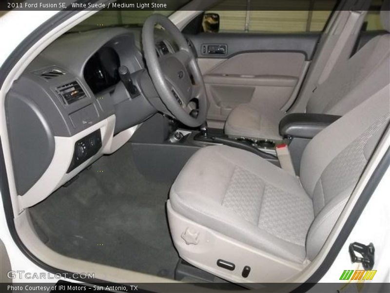White Suede / Medium Light Stone 2011 Ford Fusion SE