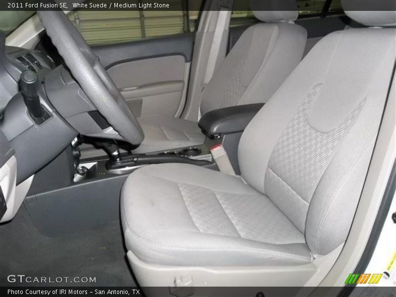 White Suede / Medium Light Stone 2011 Ford Fusion SE