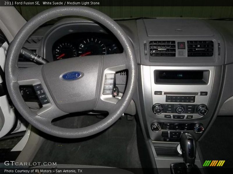 White Suede / Medium Light Stone 2011 Ford Fusion SE
