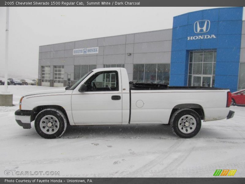 Summit White / Dark Charcoal 2005 Chevrolet Silverado 1500 Regular Cab