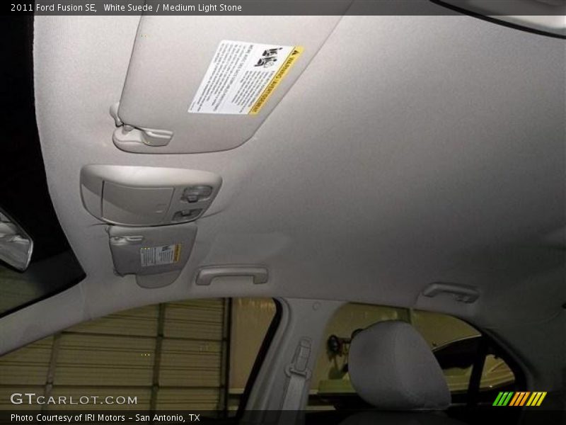 White Suede / Medium Light Stone 2011 Ford Fusion SE