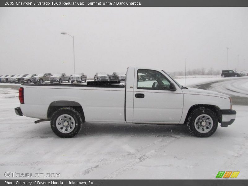 Summit White / Dark Charcoal 2005 Chevrolet Silverado 1500 Regular Cab