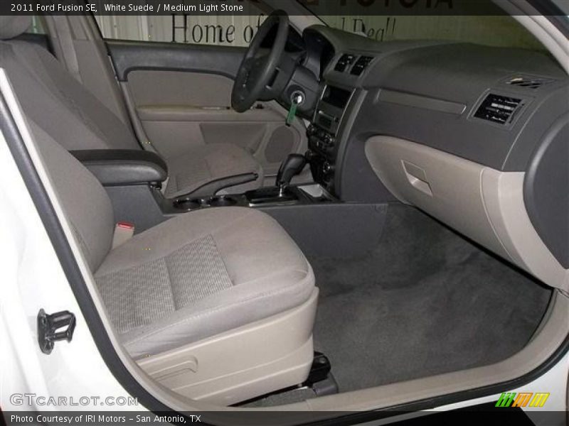 White Suede / Medium Light Stone 2011 Ford Fusion SE