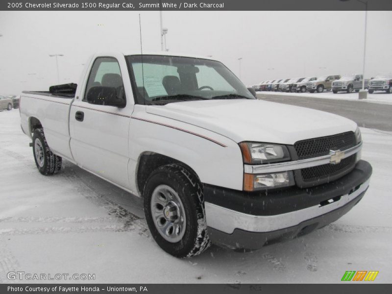 Summit White / Dark Charcoal 2005 Chevrolet Silverado 1500 Regular Cab