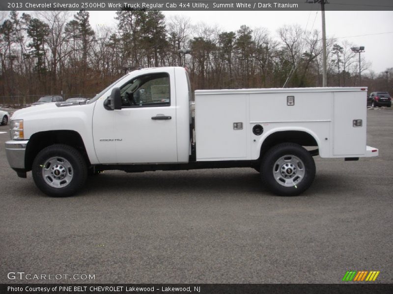 Summit White / Dark Titanium 2013 Chevrolet Silverado 2500HD Work Truck Regular Cab 4x4 Utility