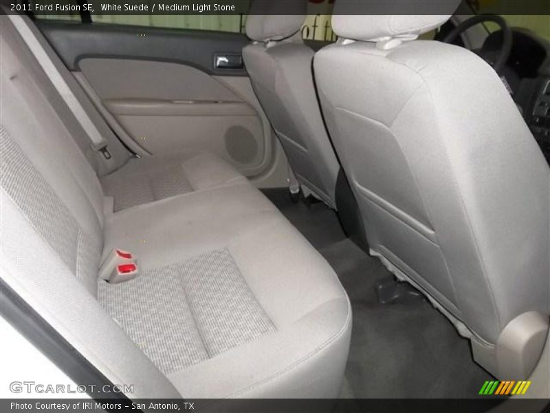 White Suede / Medium Light Stone 2011 Ford Fusion SE