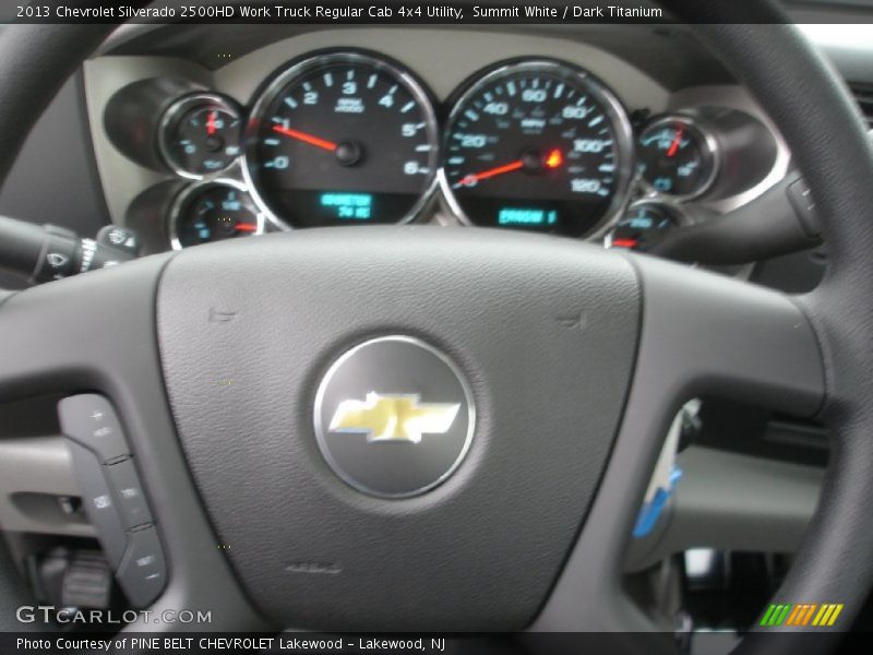 Summit White / Dark Titanium 2013 Chevrolet Silverado 2500HD Work Truck Regular Cab 4x4 Utility