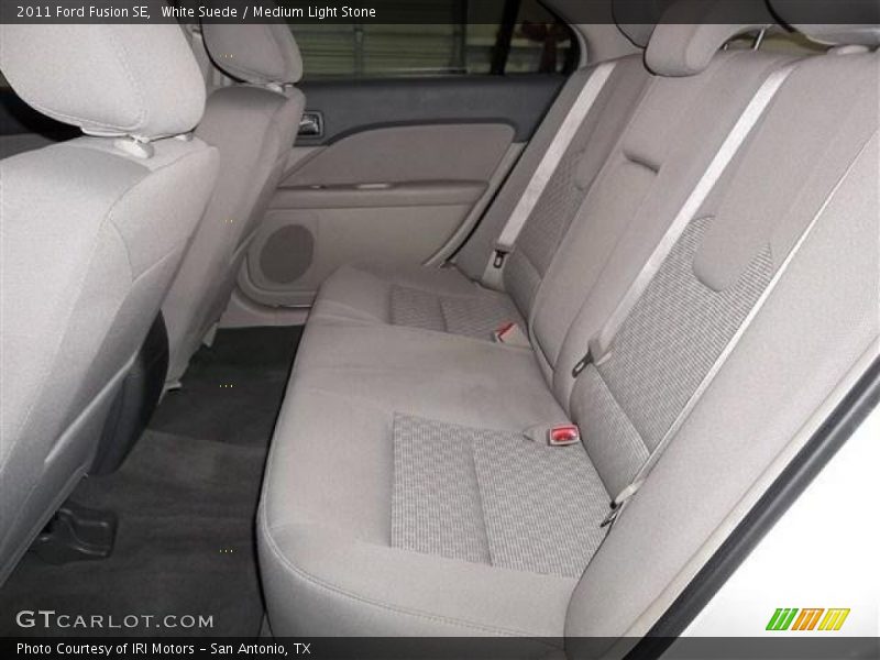 White Suede / Medium Light Stone 2011 Ford Fusion SE