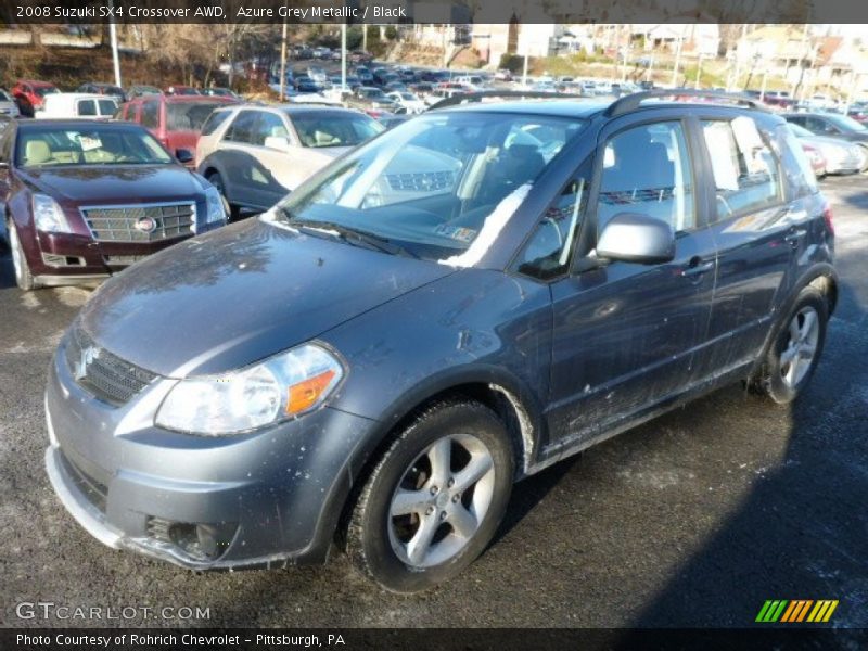 Azure Grey Metallic / Black 2008 Suzuki SX4 Crossover AWD