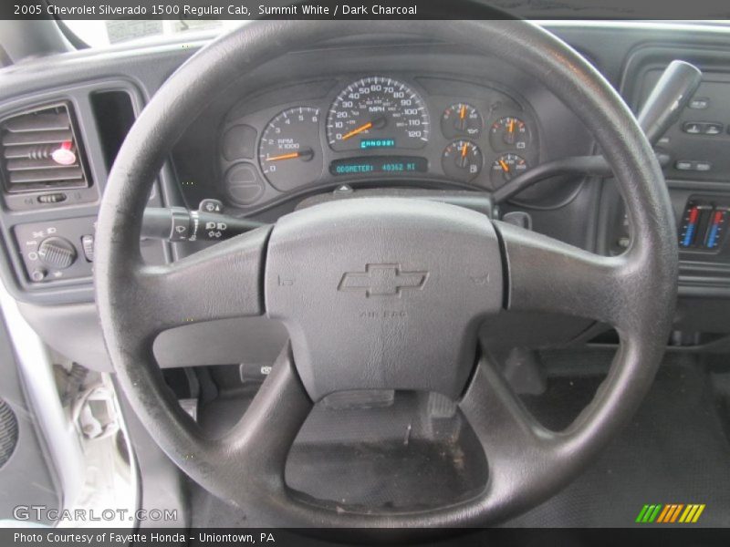 Summit White / Dark Charcoal 2005 Chevrolet Silverado 1500 Regular Cab