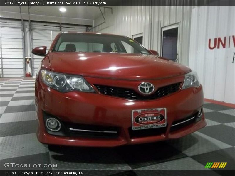 Barcelona Red Metallic / Black/Ash 2012 Toyota Camry SE