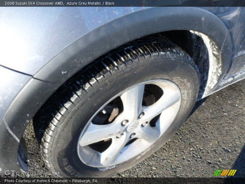 Azure Grey Metallic / Black 2008 Suzuki SX4 Crossover AWD