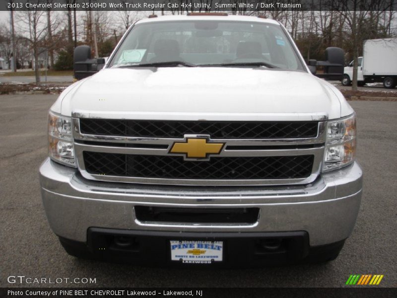 Summit White / Dark Titanium 2013 Chevrolet Silverado 2500HD Work Truck Regular Cab 4x4 Utility