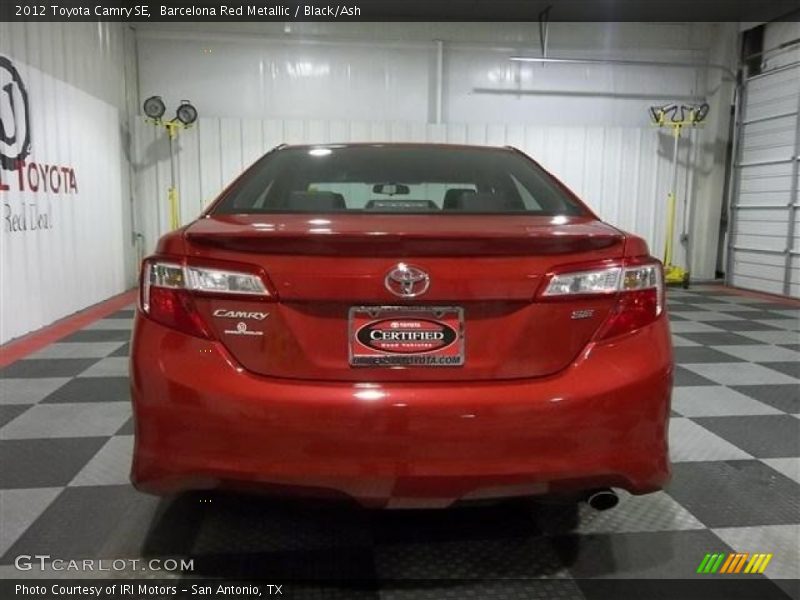 Barcelona Red Metallic / Black/Ash 2012 Toyota Camry SE