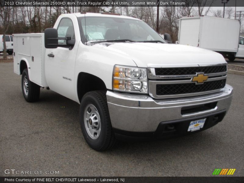 Summit White / Dark Titanium 2013 Chevrolet Silverado 2500HD Work Truck Regular Cab 4x4 Utility