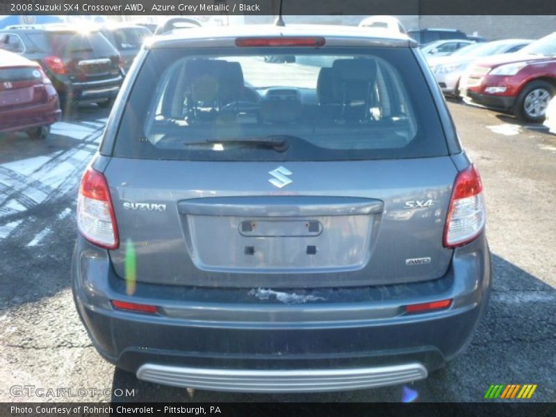 Azure Grey Metallic / Black 2008 Suzuki SX4 Crossover AWD
