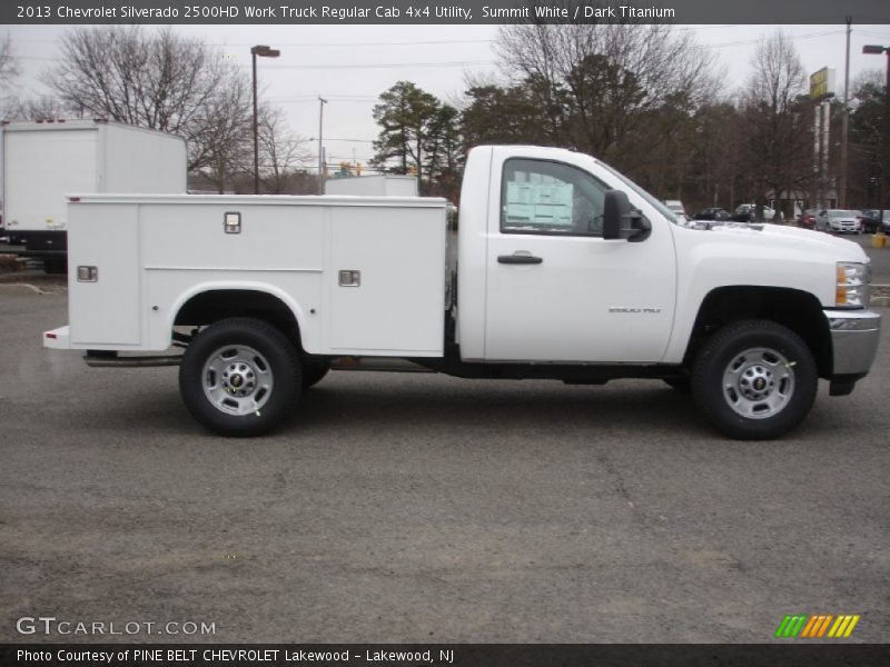 Summit White / Dark Titanium 2013 Chevrolet Silverado 2500HD Work Truck Regular Cab 4x4 Utility