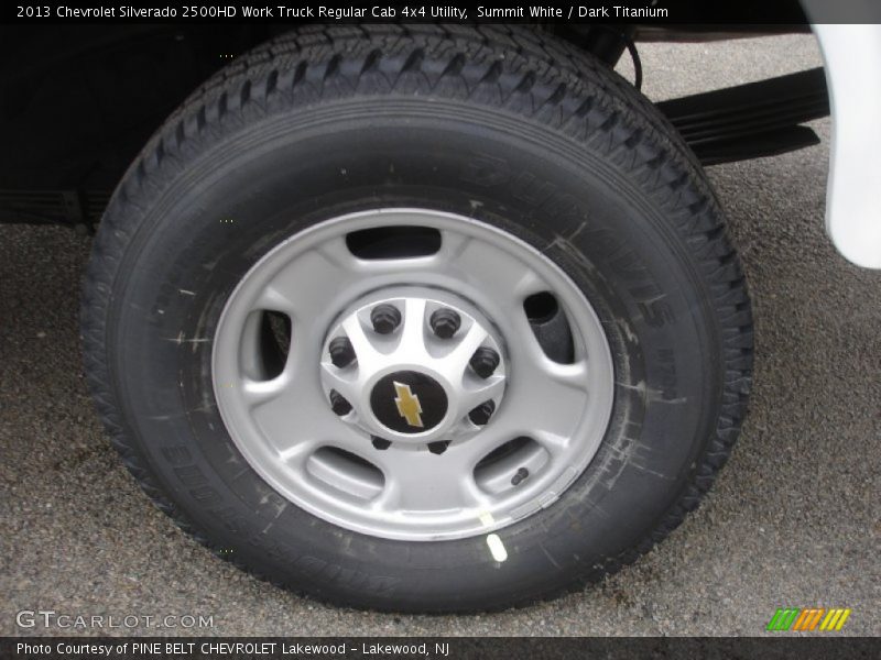 Summit White / Dark Titanium 2013 Chevrolet Silverado 2500HD Work Truck Regular Cab 4x4 Utility