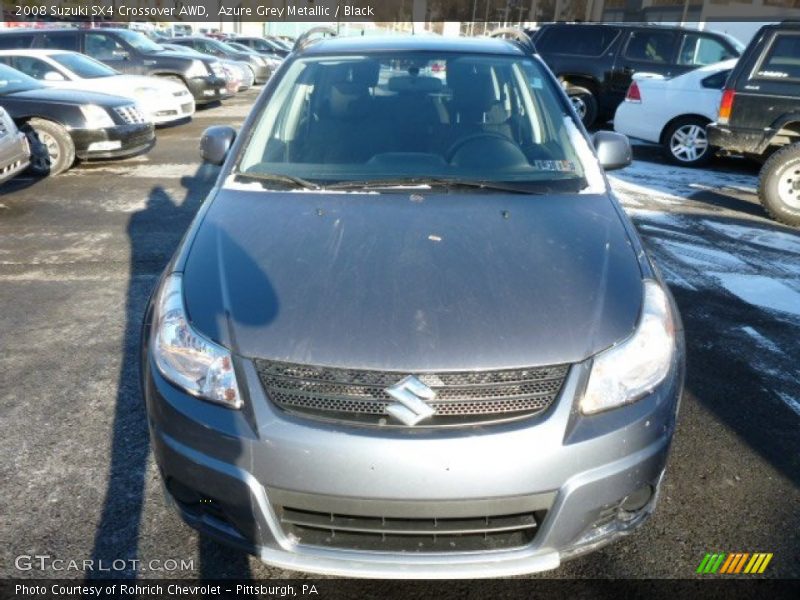 Azure Grey Metallic / Black 2008 Suzuki SX4 Crossover AWD