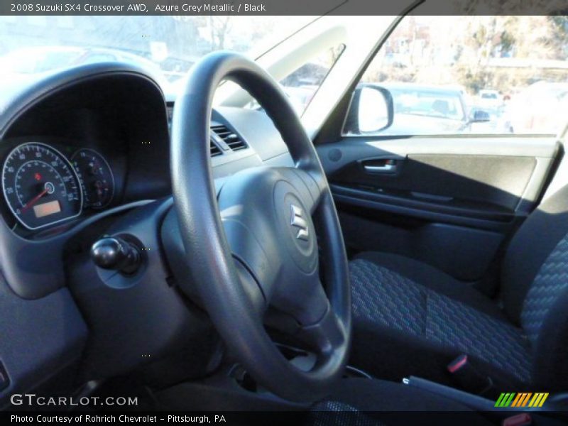 Azure Grey Metallic / Black 2008 Suzuki SX4 Crossover AWD