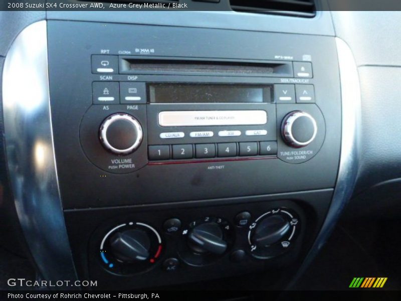 Azure Grey Metallic / Black 2008 Suzuki SX4 Crossover AWD